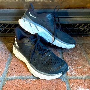 Hoka Black and White Women's Sneakers